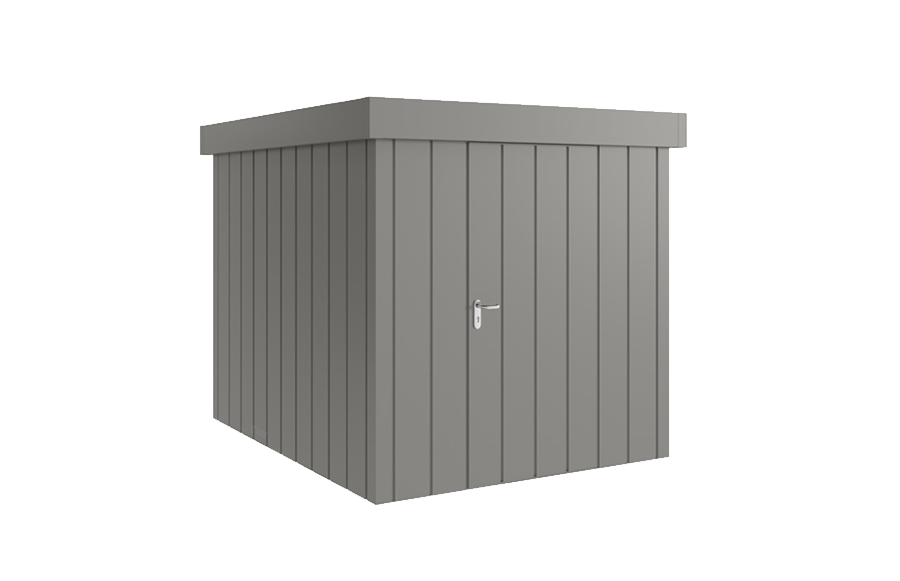 Hormann Juno modern metalowy domek ogrodowy na narzędzia dach płaski jfd6