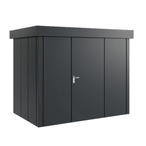Hormann Juno modern metalowy domek ogrodowy na narzędzia dach plaski jfd8