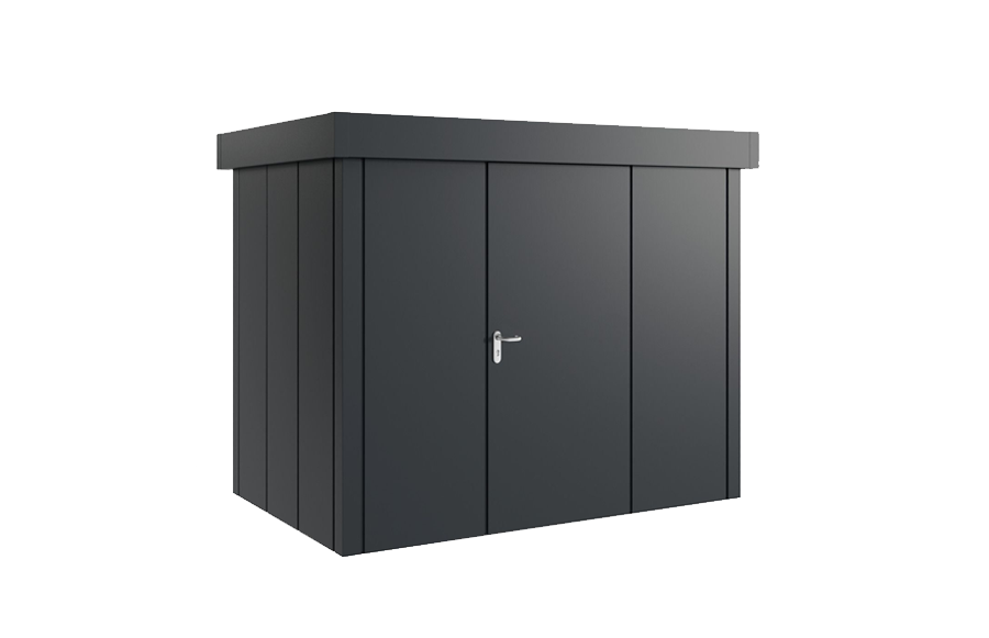 Hormann Juno modern metalowy domek ogrodowy na narzędzia dach plaski jfd8