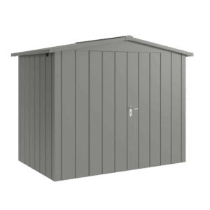 Hormann Juno modern metalowy domek ogrodowy na narzędzia dach dwuspadowy jsd8